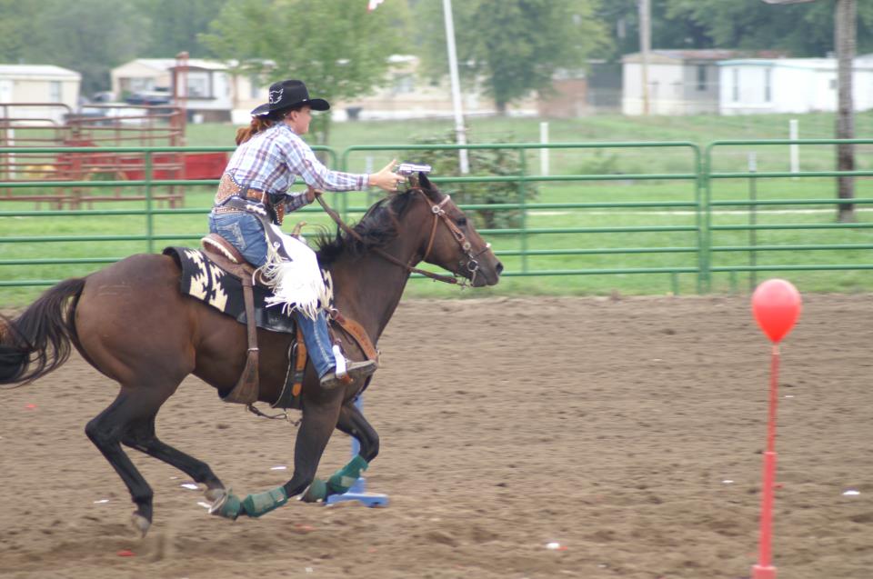 Ms Royal Fever Cowboy Mounted Shooting Horse